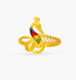 The Lively Peacock Ring